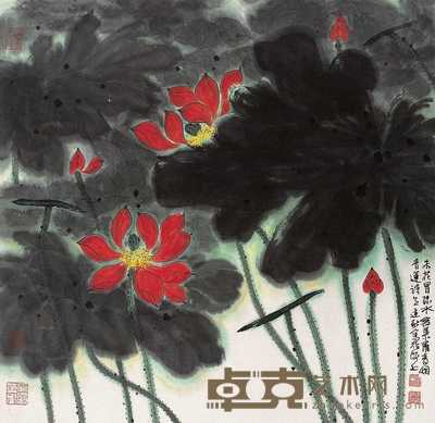 徐建融 花卉 镜心 69×69cm
